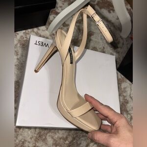 Nine West Nude Patent High Heels